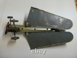 Avion tole. À friction. Monoplan à ailes repliables METTOY 1951