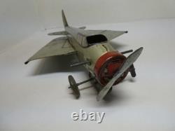 Avion tole. À friction. Monoplan à ailes repliables METTOY 1951