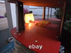 BEAU GARAGE 54 X 29,5 CM, 2 MOTEURS + éclairage frontal NIL 1970