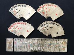 B. P. GRIMAUD Ancien JEU DE CARTES Tarot CACHET FISCAL 1890 Complet 78 Cartes