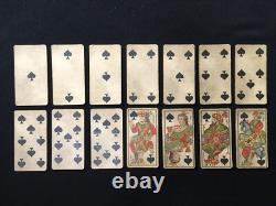 B. P. GRIMAUD Ancien JEU DE CARTES Tarot CACHET FISCAL 1890 Complet 78 Cartes