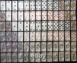 B. P. GRIMAUD Ancien JEU DE CARTES Tarot CACHET FISCAL 1890 Complet 78 Cartes