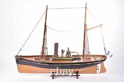 Bateau Radiguet, bateau civil à deux mâts grées. 55 cm