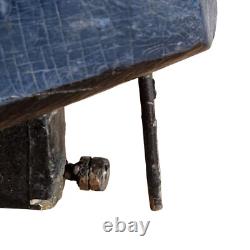 Bâteau navire de bassin 67 cm, mécanique, dans son coffret années 30