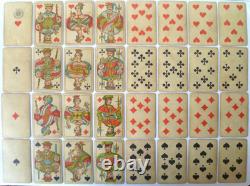 Beau Jeu De 32 Cartes Allemand Ludwig & Schmidt Halle Tampon Deutsches Reich