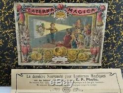 Beau et rare coffret lanterne magique ernst plank circa 1880
