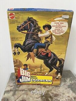 Big Jim Mattel 1979 Cheval Ouragan Tornado Mib Boîte Euro Réf 3532! Bel État