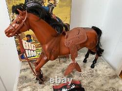 Big Jim Mattel 1979 Cheval Ouragan Tornado Mib Boîte Euro Réf 3532! Bel État