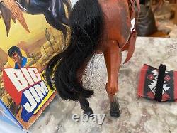 Big Jim Mattel 1979 Cheval Ouragan Tornado Mib Boîte Euro Réf 3532! Bel État