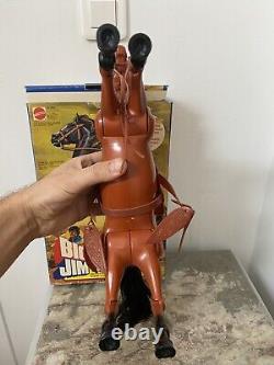 Big Jim Mattel 1979 Cheval Ouragan Tornado Mib Boîte Euro Réf 3532! Bel État