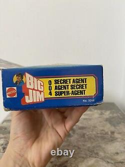 Big Jim Mattel Agent Secret 004 En Boîte Rare Variante Veste Bleue Réf 3248