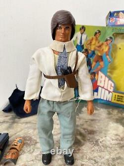 Big Jim Mattel Agent Secret 004 En Boîte Rare Variante Veste Bleue Réf 3248
