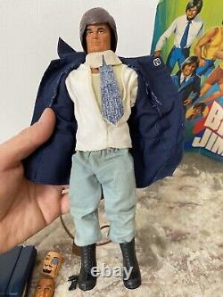 Big Jim Mattel Agent Secret 004 En Boîte Rare Variante Veste Bleue Réf 3248
