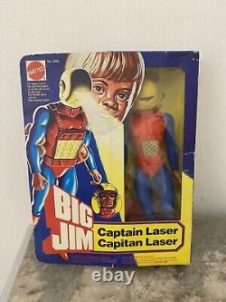 Big Jim Mattel Captain Laser Ref 3264 Neuf En Boîte Scellée Misb Hong Kong 1980