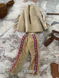 Big Jim Mattel Karl May Old Firehand Ref 9497 Loose 100% Complet Bon État! Rare
