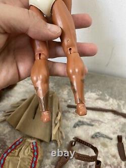 Big Jim Mattel Karl May Old Firehand Ref 9497 Loose 100% Complet Bon État! Rare