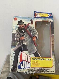Big Jim Mattel Professor Obb Série Espion Mib Ref 5096 Quasi-complet En Boîte