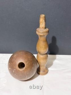 Bilboquet ancien en bois Belle patine Fin 19ème Début 20ème