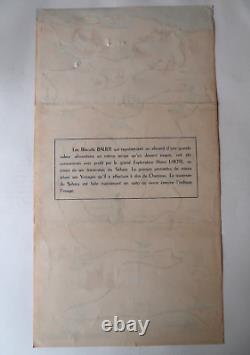 Biscuits Balier Planche Jeu Traversée du Sahara 41,5x22,5 Cm Henri Lhote 1930