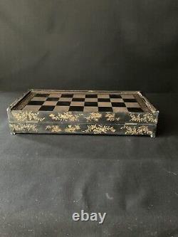 Boîte Ancienne Échecs et Backgammon