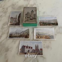 Boite à cubes lithographiés puzzles représentant Pragues XIXe en 6 vues M3763