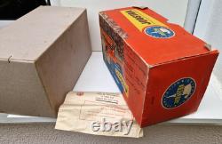 Bulldozer électrique en boite d'origine Joustra jouet ancien en tôle