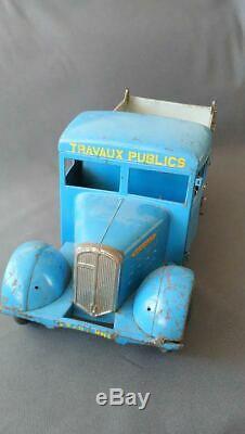 CIJ Les jouets Renault 1948 Camion benne Travaux publics