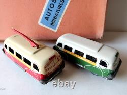 CR Rare Coffret Cadeau N°8 Pompe à Essence 7 Vehicules Superbe Etat France 1950