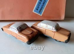 CR Rare Coffret Cadeau N°8 Pompe à Essence 7 Vehicules Superbe Etat France 1950