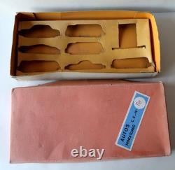 CR Rare Coffret Cadeau N°8 Pompe à Essence 7 Vehicules Superbe Etat France 1950
