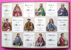 C. 1865 JEU ANCIEN Loto de l'Histoire de France Narçon Loto historique