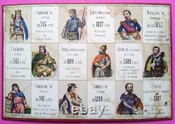 C. 1865 JEU ANCIEN Loto de l'Histoire de France Narçon Loto historique