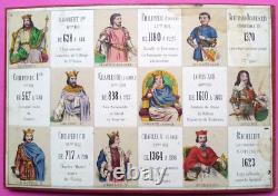 C. 1865 JEU ANCIEN Loto de l'Histoire de France Narçon Loto historique