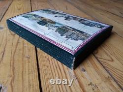 C. 1880 GRANDS CARTONS DE JEU ANCIEN Loto Géographique LION ou WATILLIAUX