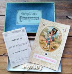 C. 1885 RARE NOUVEAU JEU DU PERCEPTEUR ANCIEN WATILLIAUX CARTES XIXe 19e