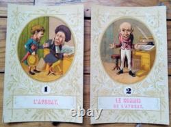 C. 1885 RARE NOUVEAU JEU DU PERCEPTEUR ANCIEN WATILLIAUX CARTES XIXe 19e