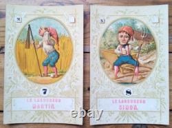 C. 1885 RARE NOUVEAU JEU DU PERCEPTEUR ANCIEN WATILLIAUX CARTES XIXe 19e