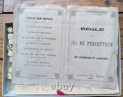 C. 1885 RARE NOUVEAU JEU DU PERCEPTEUR ANCIEN WATILLIAUX CARTES XIXe 19e