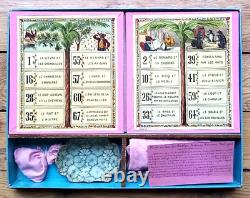 C. 1890 ANCIEN LOTO NOUVEAU JEU DES FABLES DE LA FONTAINE Léon SAUSSINE