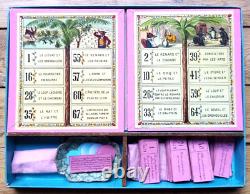 C. 1890 ANCIEN LOTO NOUVEAU JEU DES FABLES DE LA FONTAINE Léon SAUSSINE