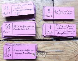 C. 1890 ANCIEN LOTO NOUVEAU JEU DES FABLES DE LA FONTAINE Léon SAUSSINE
