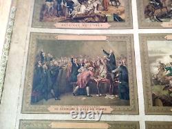 C. 1900 RARE GRAND JEU ANCIEN PUZZLE Tableaux militaires Militaria 45 x 33