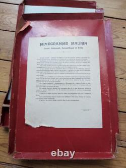 C. 1900 Tres Rare Jeu Ancien Le Mimegramme Maurin Jouet A Restaurer