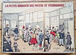 C. 1910 RARE JEU ANCIEN DE BURALISTE DES POSTES ET TELEGRAPHES JJF Facteur