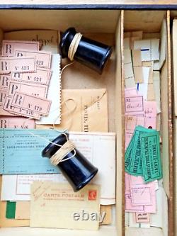 C. 1910 RARE JEU ANCIEN DE BURALISTE DES POSTES ET TELEGRAPHES JJF Facteur