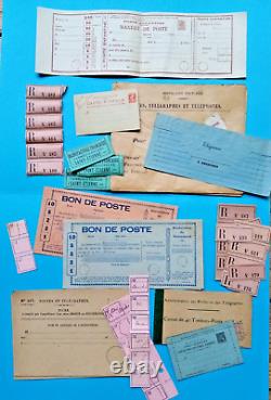 C. 1910 RARE JEU ANCIEN DE BURALISTE DES POSTES ET TELEGRAPHES JJF Facteur