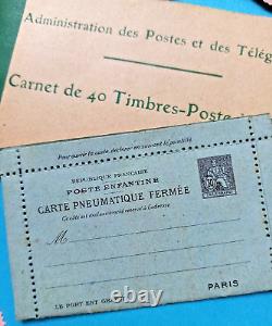C. 1910 RARE JEU ANCIEN DE BURALISTE DES POSTES ET TELEGRAPHES JJF Facteur