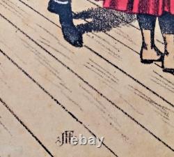 C. 1910 RARE JEU ANCIEN DE BURALISTE DES POSTES ET TELEGRAPHES JJF Facteur