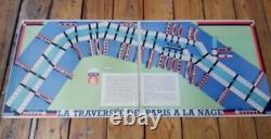 C. 1930 TRES RARE ANCIEN JEU LES PONTS DE PARIS Traversée de Paris à la nage
