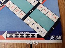 C. 1930 TRES RARE ANCIEN JEU LES PONTS DE PARIS Traversée de Paris à la nage